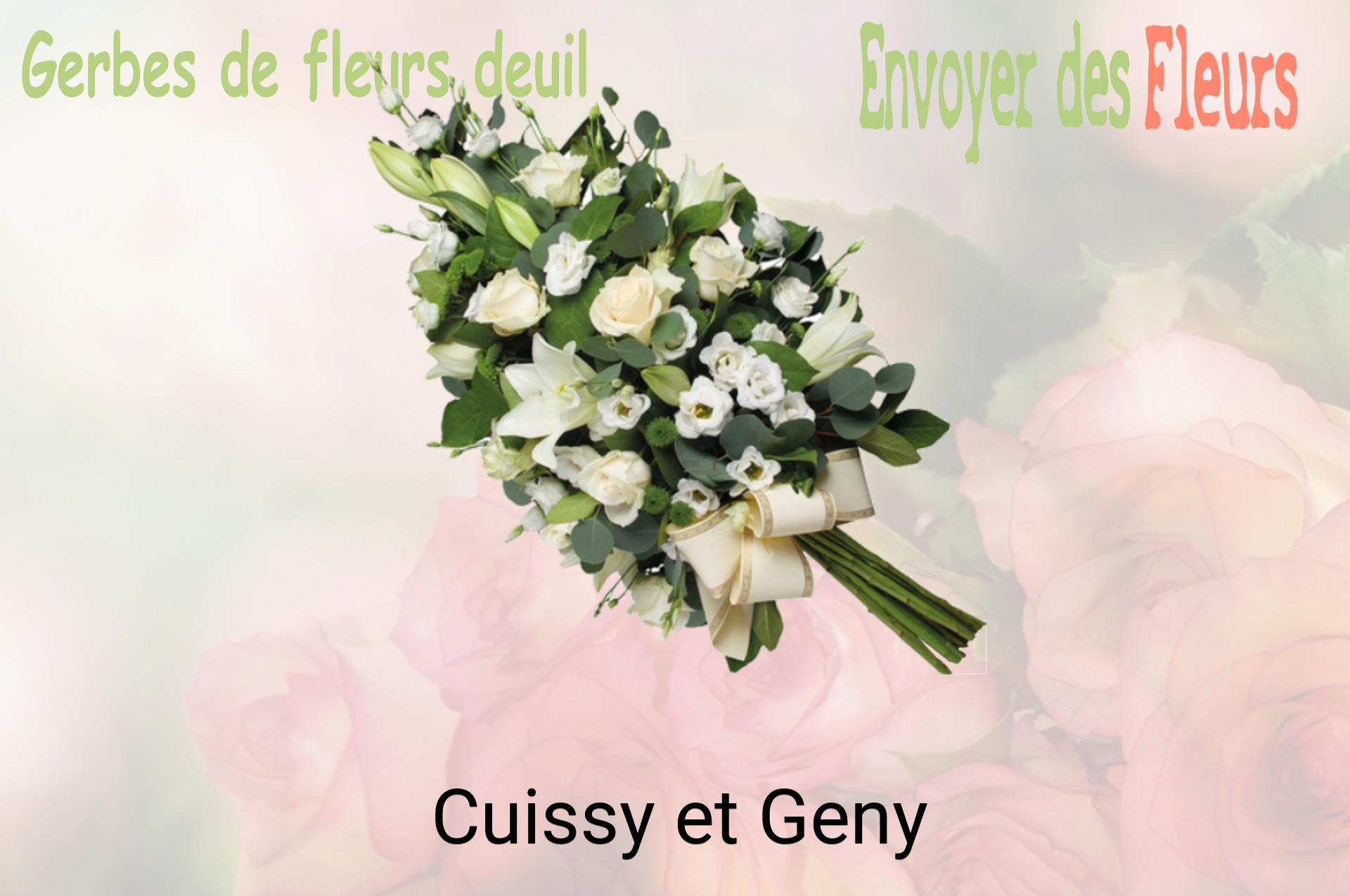 Gerbe de fleurs de deuil livrée à Cuissy-et-Geny